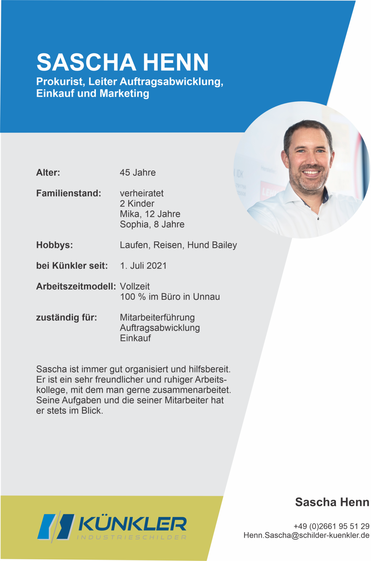 Steckbrief SHE